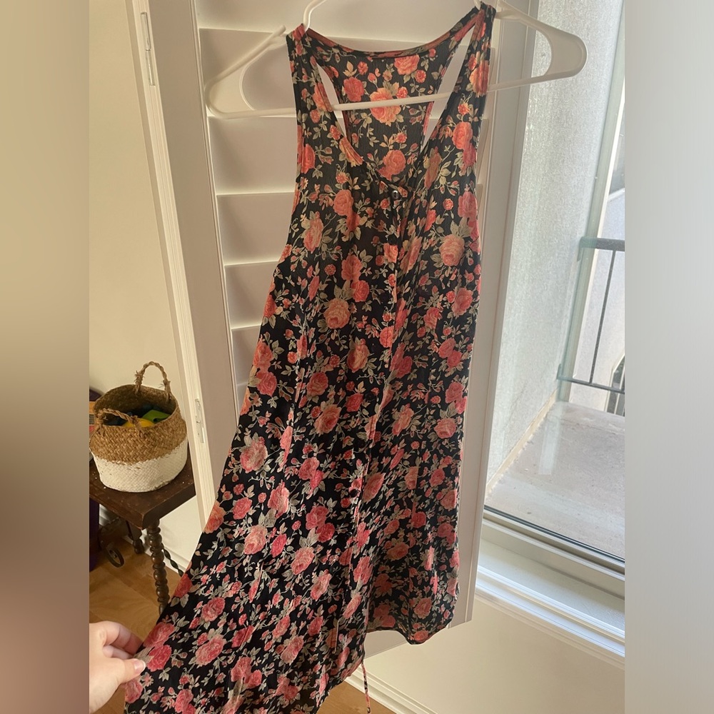 90s Grunge Y2K Pink Floral Mini Dress Topshop